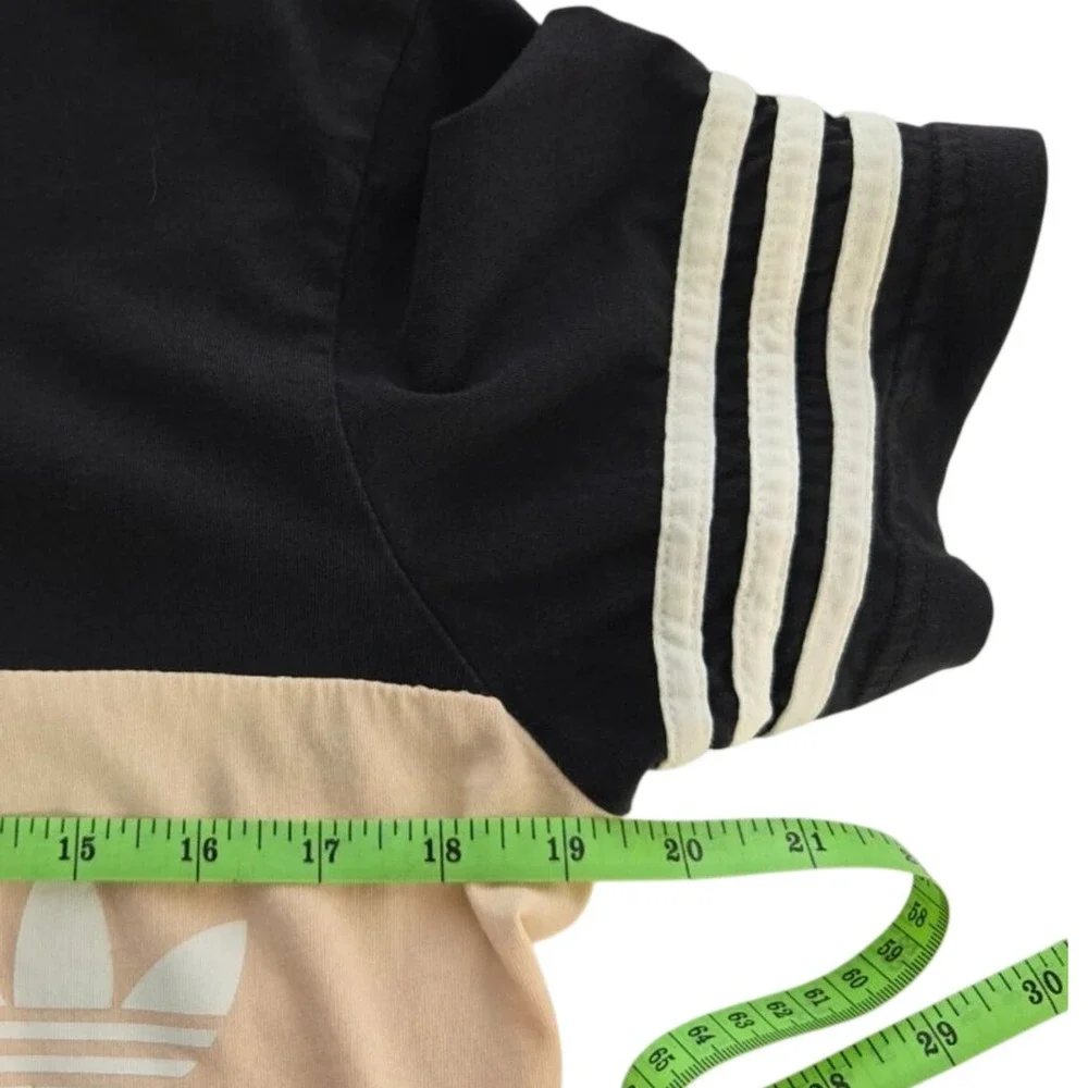 Blokecore Retro Adidas Originals TriColor Block Logo Sporty Athleisure T‑Shirt M